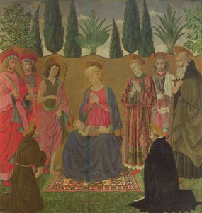 Maagd en kind met heiligen, c.1455