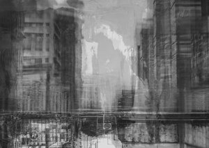 Mist in de stad door Alex Caminker