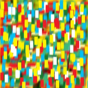 verticale pointillisme geel