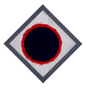 Cirkel Blauw op Rode Diamant, 2022
