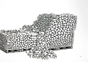 Brandhout pallets (Instorting) door Alex Dunn