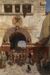 Poort in Volterra, Etrurië door Alexander Alexandrovich Svedomsky