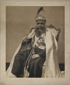 Portret van Sir Sawai Madho Singh, Maharaja van Jaipur, c.1900s