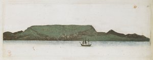 Endeavour, voor de kust van Tierra del Fuego