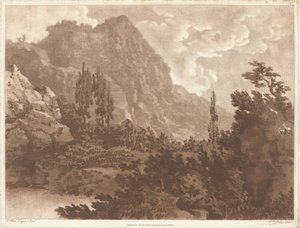 Een tweede tekening gemaakt van dezelfde vlek door Alexander Cozens and William Pether