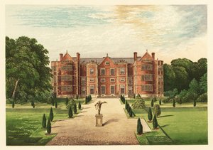 Burton-Agnes Hall, Yorkshire, Engeland. 1880 (gravure) door Alexander Francis (after) Lydon
