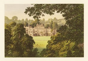 Hampton Court Kasteel, Herefordshire, Engeland door Alexander Francis (after) Lydon