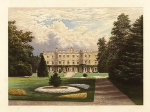 Hughenden Manor, Buckinghamshire, Engeland door Alexander Francis (after) Lydon