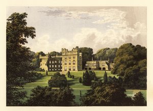 Hutton Hall, Cumbria, Engeland, 1880 (gravure) door Alexander Francis (after) Lydon