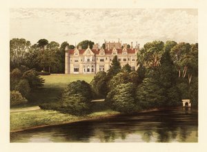 Keele Hall, Staffordshire, Engeland door Alexander Francis (after) Lydon