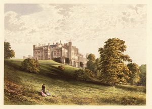 Lambton Castle., County Durham, Engeland.,1880