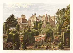 Levens Hall., Cumbria, Engeland.,1880
