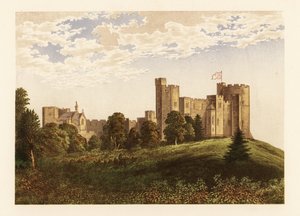 Peckforton Kasteel, Cheshire, Engeland door Alexander Francis (after) Lydon