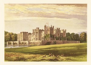 Raby Castle, Durham, Engeland door Alexander Francis (after) Lydon