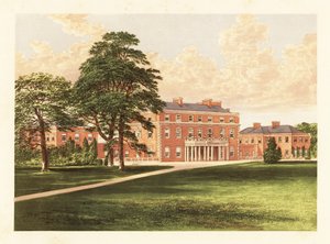 Trafalgar House, Wiltshire, Engeland, 1880 (gravure) door Alexander Francis (after) Lydon