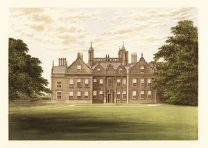 Willesley Hall, Leicestershire, Engeland, 1880 (gravure) door Alexander Francis (after) Lydon