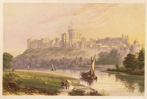 Windsor Castle, Berkshire, Engeland. 1880 (gravure)