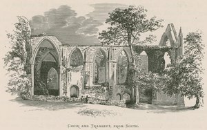 Bolton Priory, Koor en Transept, vanuit het zuiden door Alexander Francis Lydon
