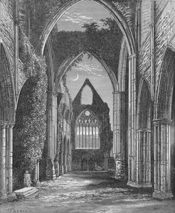Koor, kijkend naar het westen, Tintern Abbey, c1885, 1897 door Alexander Francis Lydon