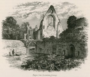Dryburgh Abbey, vanuit de kloostergang