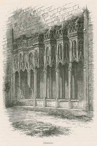 Furness Abbey, Sedilia door Alexander Francis Lydon