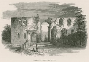 Furness Abbey, transepten, vanaf het schip