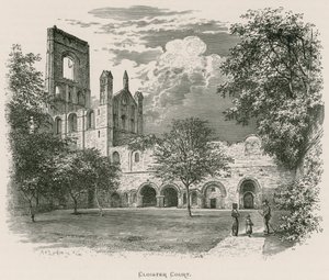 Kirkstall Abdij, Kloostergang Hof door Alexander Francis Lydon