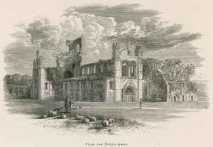 Kirkstall Abbey, vanuit het noordwesten door Alexander Francis Lydon