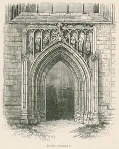 Melrose Abbey, Zuidelijke Deur door Alexander Francis Lydon