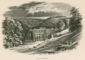 Rievaulx Abbey, vanuit het oosten