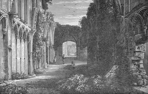 St. Josephs Kapel, Interieur, Kijkend naar het Oosten, Glastonbury Abbey, ca. 1880, 1897