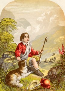 De herdersjongen in de Vallei der Vernedering, uit De Pelgrimsreis van John Bunyan, gepubliceerd ca. 1880