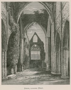 Tintern Abbey, koor, kijkend naar het westen door Alexander Francis Lydon