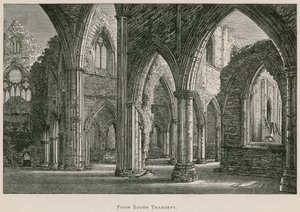 Tintern Abbey, vanuit het zuidelijke transept door Alexander Francis Lydon