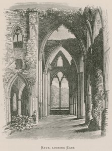 Tintern Abbey, schip, kijkend naar het oosten door Alexander Francis Lydon