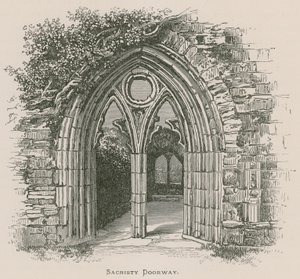 Tintern Abbey, Sacristie Deur door Alexander Francis Lydon