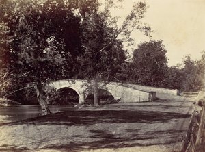 Burnside Bridge, over de Antietam, nabij Sharpsburg, nr. 1, september 1862, 1862 door Alexander Gardner