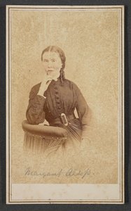 Carte-de-visite portret van Margaret Alsop