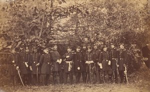 Generaal McClellan en staf, ca. 1863