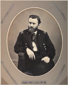 Platinum rijstafdruk van Ulysses S. Grant, 1865, gedrukt in 1901 door Alexander Gardner