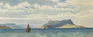 Gibraltar vanuit het westen door Alexander Henry Hallam Murray