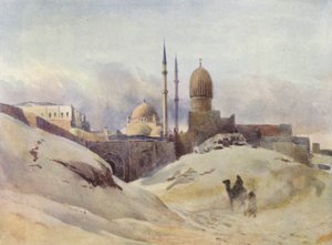 De Citadel, Caïro, in een Zandstorm door Alexander Henry Hallam Murray