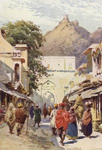 De Hoofdstraat van Alwar door Alexander Henry Hallam Murray