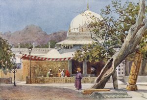 Het Graf van Khwajah Muin-ud-Din Chisti, in de Dargah, Ajmere