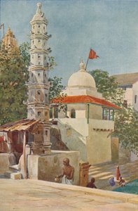 De Walkeshwar Tempel, Bombay, c1880 1905 door Alexander Henry Hallam Murray