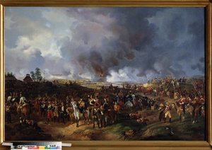 De Slag der Naties bij Leipzig (Duitsland), oktober 1813 door Alexander Ivanovich Sauerweid