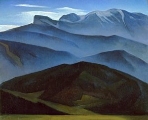 Kreuzjoch door Alexander Kanoldt