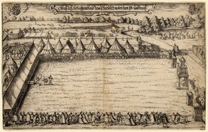 De kruisboogschutters in München door Alexander Mair