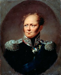 Portret van keizer Alexander I door Alexander Molinari