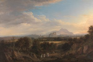 Een uitzicht op Edinburgh vanuit het westen